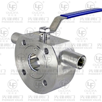 Jacketed Wafer Ball Valve Stainless Steel