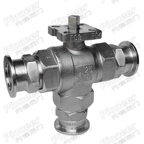 High Vacuum 3-Way Ball Valve