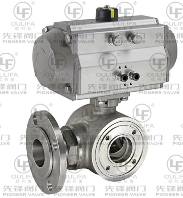 Wafer End 3-Way Ball Valve Food Beverage