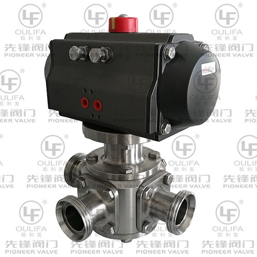 Sanitary 3-Way Ball Valve PQ625F