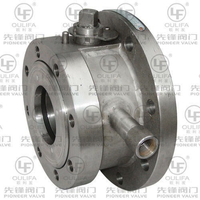 Jacketed Bottom Discharge Ball Valve Customized Flange