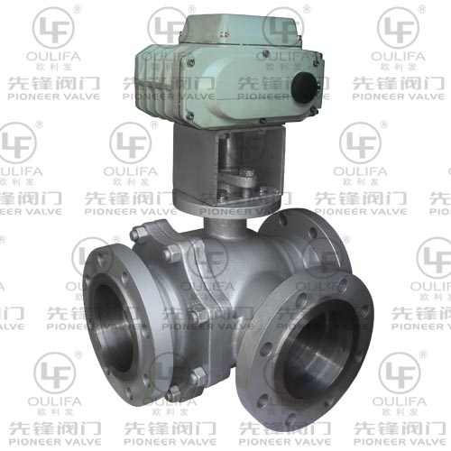 Electric Flanged 3-Way Ball Valve Q944F