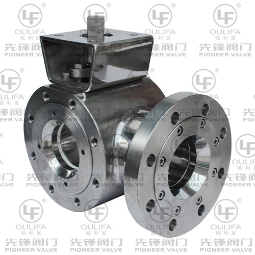 Wafer Type 3-Way Ball Valve WSQ75F