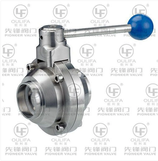 Sanitary Butterfly Type Butt‑Weld Ball Valve PTFE RTFE