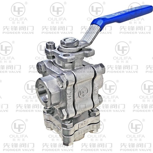 Three-Piece 3-Way Ball Valve PQ13F