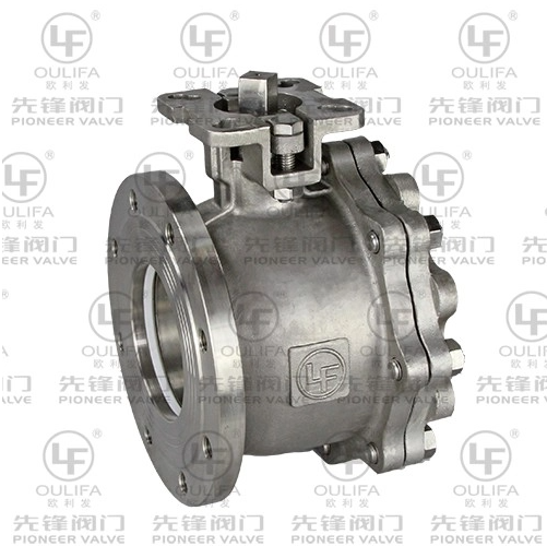 Wafer Type Flanged Ball Valve With ISO Pad