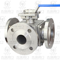 Direct Mounting T-Port 3-Way Ball Valve PQ45F-16P