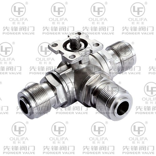 Threaded 3-Way Ball Valve PQ25F