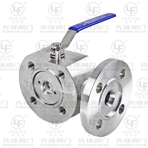 Wafer Type Three Way Ball Valve SQ74F-16P